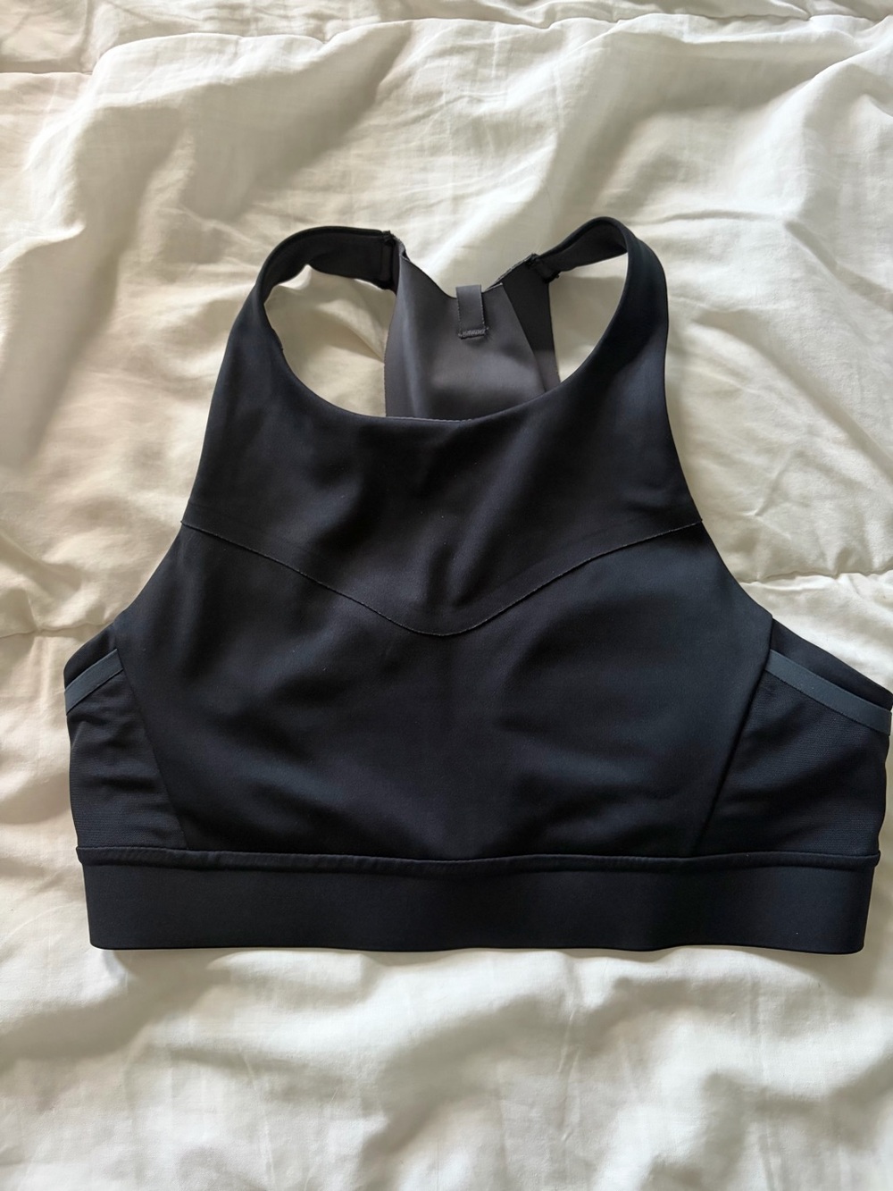 Brooks Black High-Neck Racerback Sports Bra